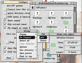 Screen shot of Infozip